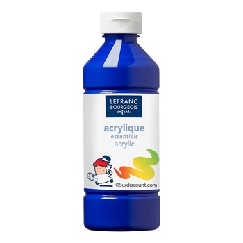 Culoare acrilica , Lefranc & Bourgeois , albastru inchis , 500ml Culoare acrilica , Lefranc & Bourgeois , albastru inchis , 500ml