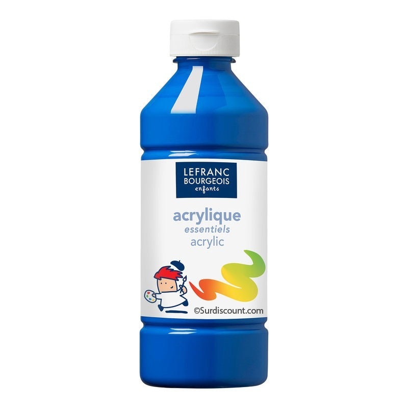 Culoare acrilica , Lefranc & Bourgeois , albastru deschis , 500ml