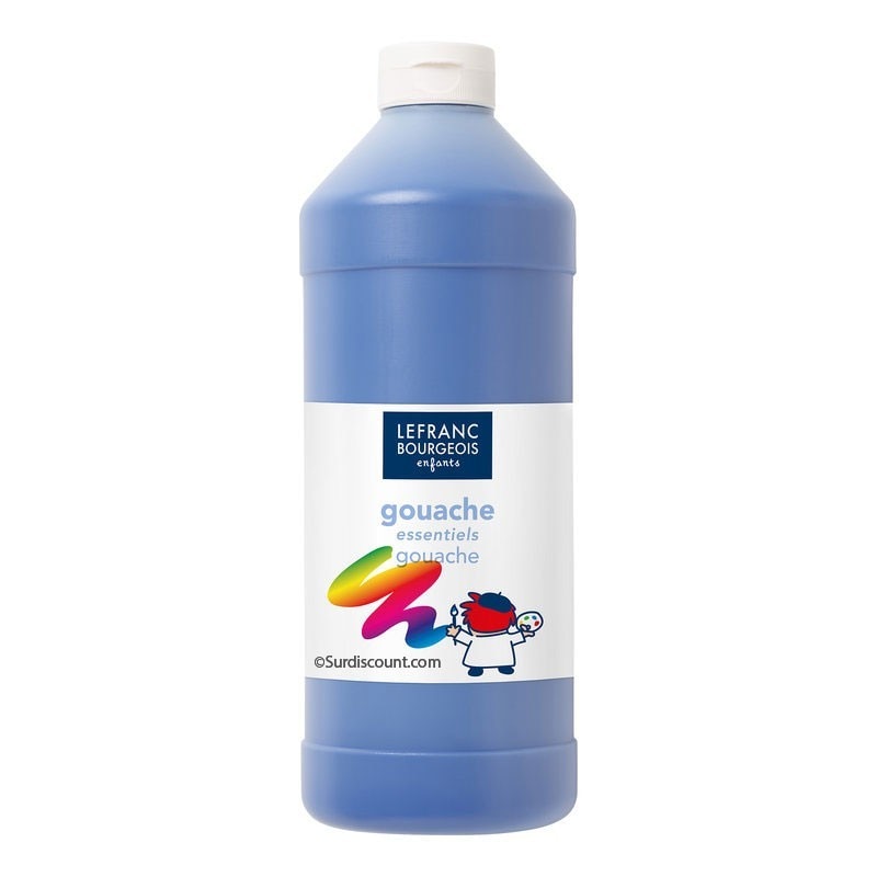 Culoare tempera , Lefranc & Bourgeois , albastru inchis , 1000ml