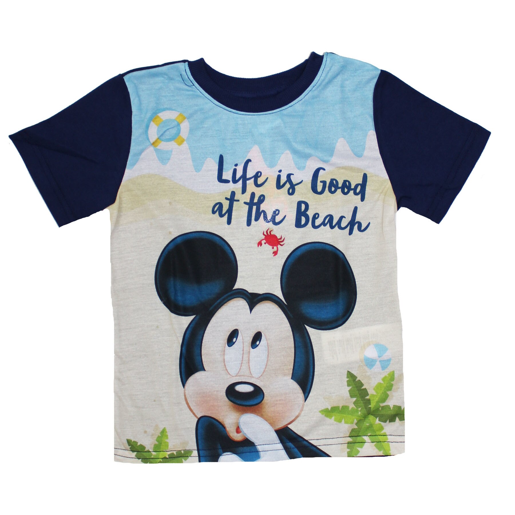 Tricou Mickey, life is good, bluemarin