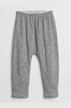 GAP, Pantaloni reversibili cu talie elastica, Gri inchis melange, 50 CM GAP, Pantaloni reversibili cu talie elastica, Gri inchis melange, 50 CM