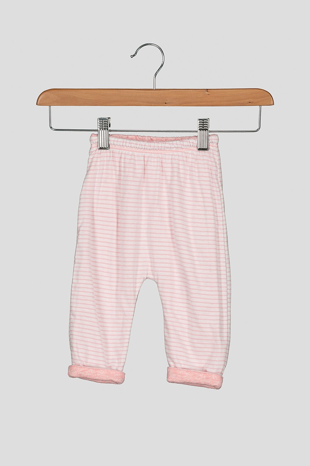 GAP, Pantaloni reversibili cu talie elastica, Roz/Alb, 50 CM