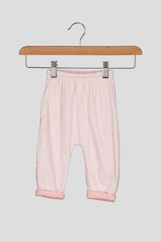 GAP, Pantaloni reversibili cu talie elastica, Roz/Alb, 50 CM