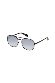 Guess, Ochelari de soare patrati unisex cu lentile polarizate, Negru, 56-17-145 Standard Guess, Ochelari de soare patrati unisex cu lentile polarizate, Negru, 56-17-145 Standard