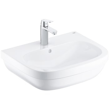 Set lavoar (chiuveta baie) Grohe Euro 39642000, baterie lavoar, preaplin, marimea M, conexiuni, alb, crom Set lavoar (chiuveta baie) Grohe Euro 39642000, baterie lavoar, preaplin, marimea M, conexiuni, alb, crom