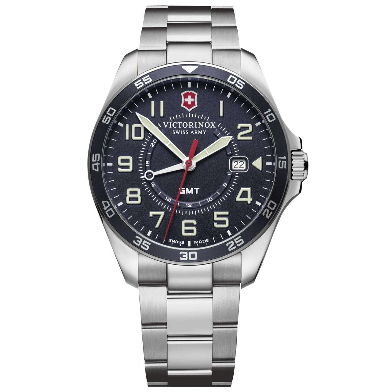 Ceas barbatesc Victorinox 241896, Quartz, 42mm, 10ATM, Argintiu