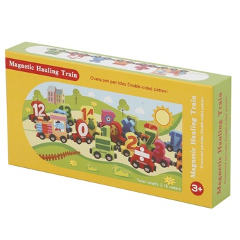 Set M-Toys tren magnetic cu cifre Set M-Toys tren magnetic cu cifre