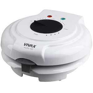 Aparat de facut vaffle / gofre Vivax WM-900WH, 900W, 5 forme, termostat, indicator luminos, invelis antiaderent, protectie supraincalzire