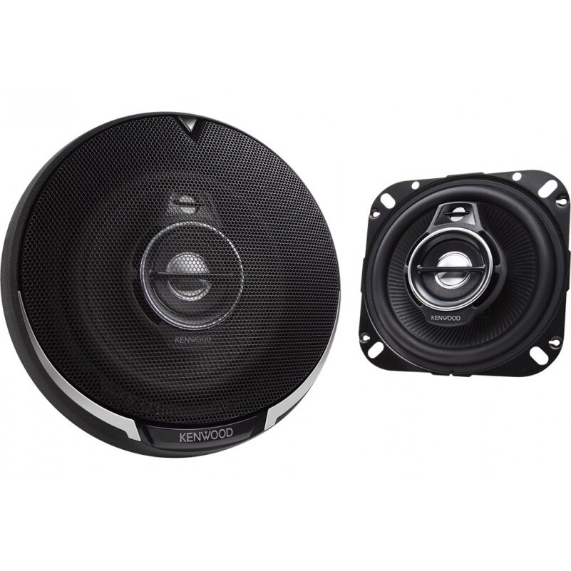 Set difuzoare auto coaxiale, 3 cai, 10cm, 40W RMS, Kenwood KFC-PS1095