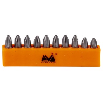 Varf Surubelnita Cr-V pentru Amprenta Philips EvoTools, PH2, Set 10 bucati Varf Surubelnita Cr-V pentru Amprenta Philips EvoTools, PH2, Set 10 bucati