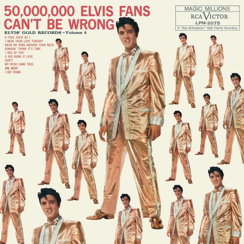 Elvis Presley-50,000,000 Elvis Fans Can't Be Wrong: Elvis Gold Records vol 2 (180g Audiophile Pressing)-LP