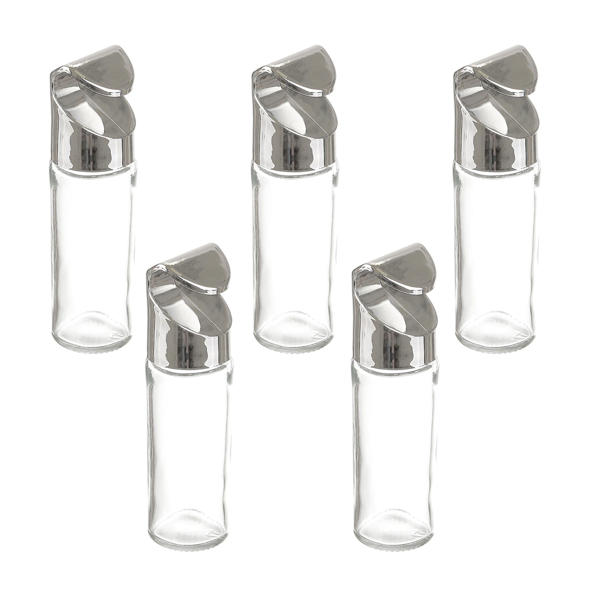 Recipiente din sticla pentru condimente, set 5 bucati