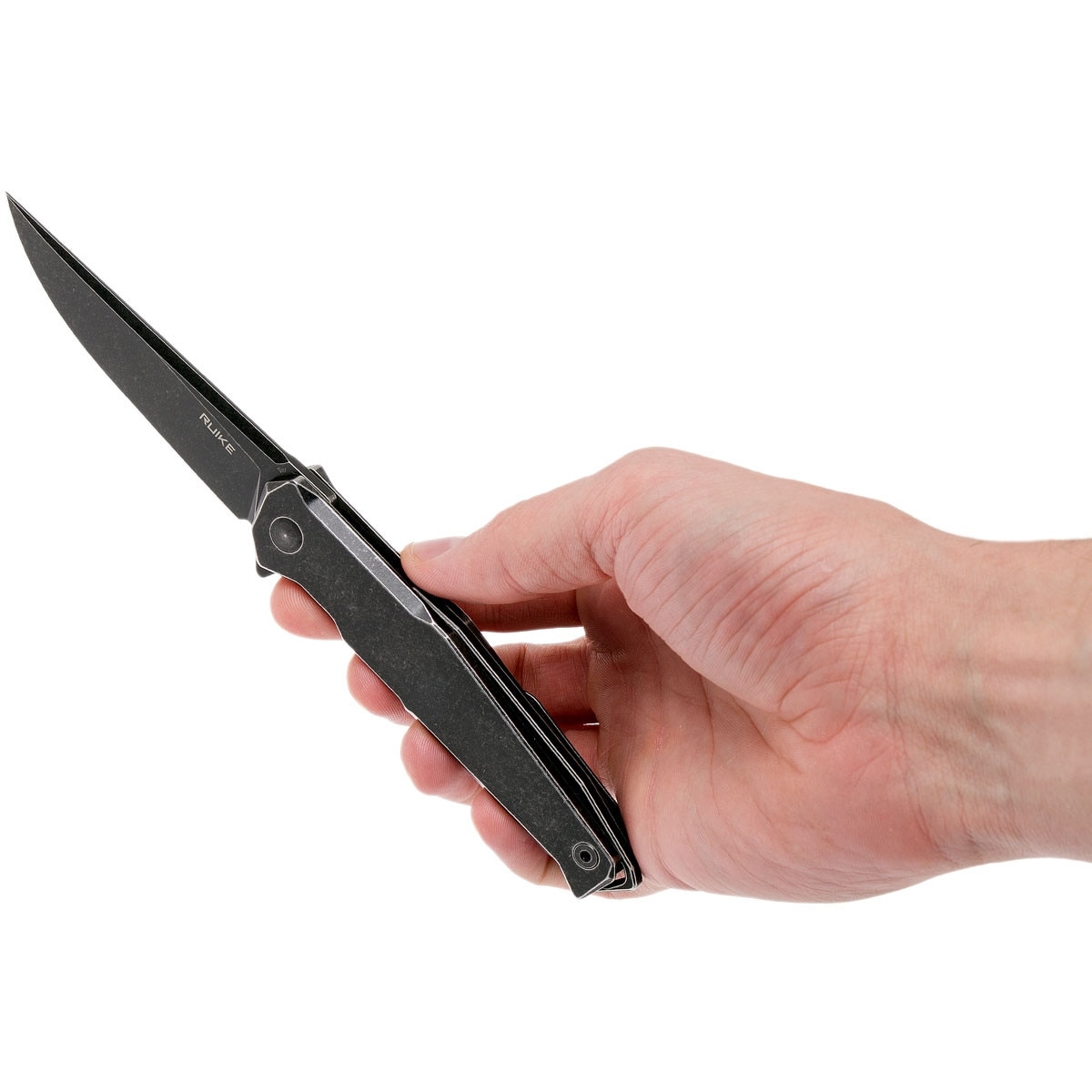 Briceag Flipper Ruike P108-SB cu maner metalic, lama otel