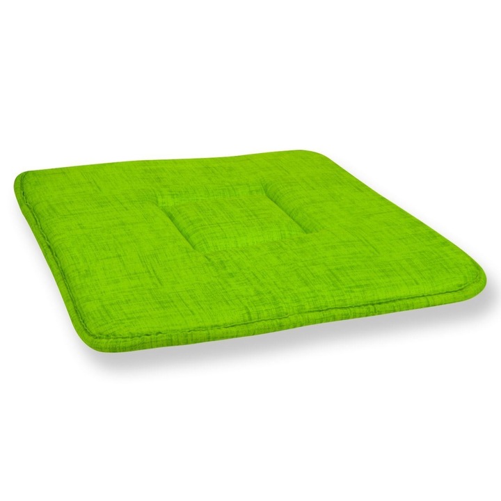 Perna patrata pentru scaun, Dragmari Luxury Decor, verde, 39,5x39,5 cm