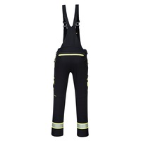 pantaloni de lucru cu pieptar negru cu galben cusaturi intarite buzunare multiple model nou genunchiere incluse marimea l imagen 7_0_
0