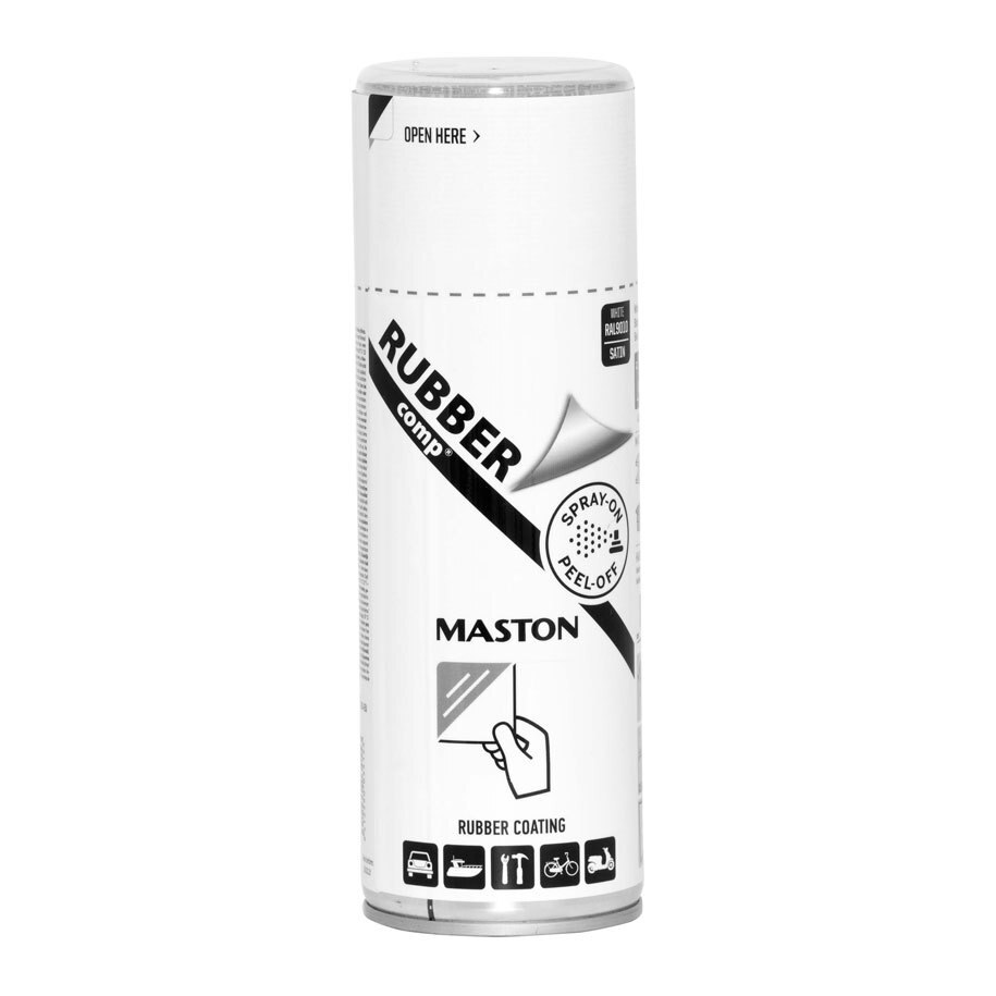 Vopsea spray de cauciuc Mark.B7 Maston, 400 ml, Alb