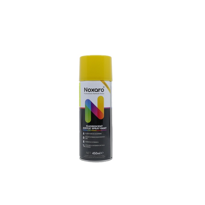 Vopsea spray Noxaro 450ml Galben fluorescent