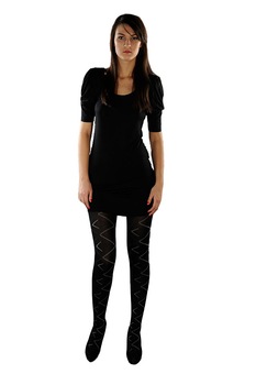 Dres dama Mondex, 50 Den, model 2, Negru Dres dama Mondex, 50 Den, model 2, Negru