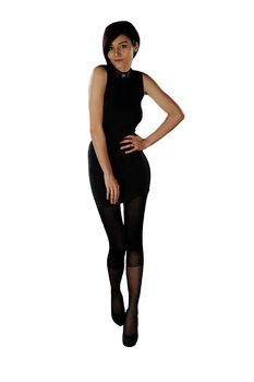 Dres dama Mondex, 30 Den, model 3, Negru Dres dama Mondex, 30 Den, model 3, Negru