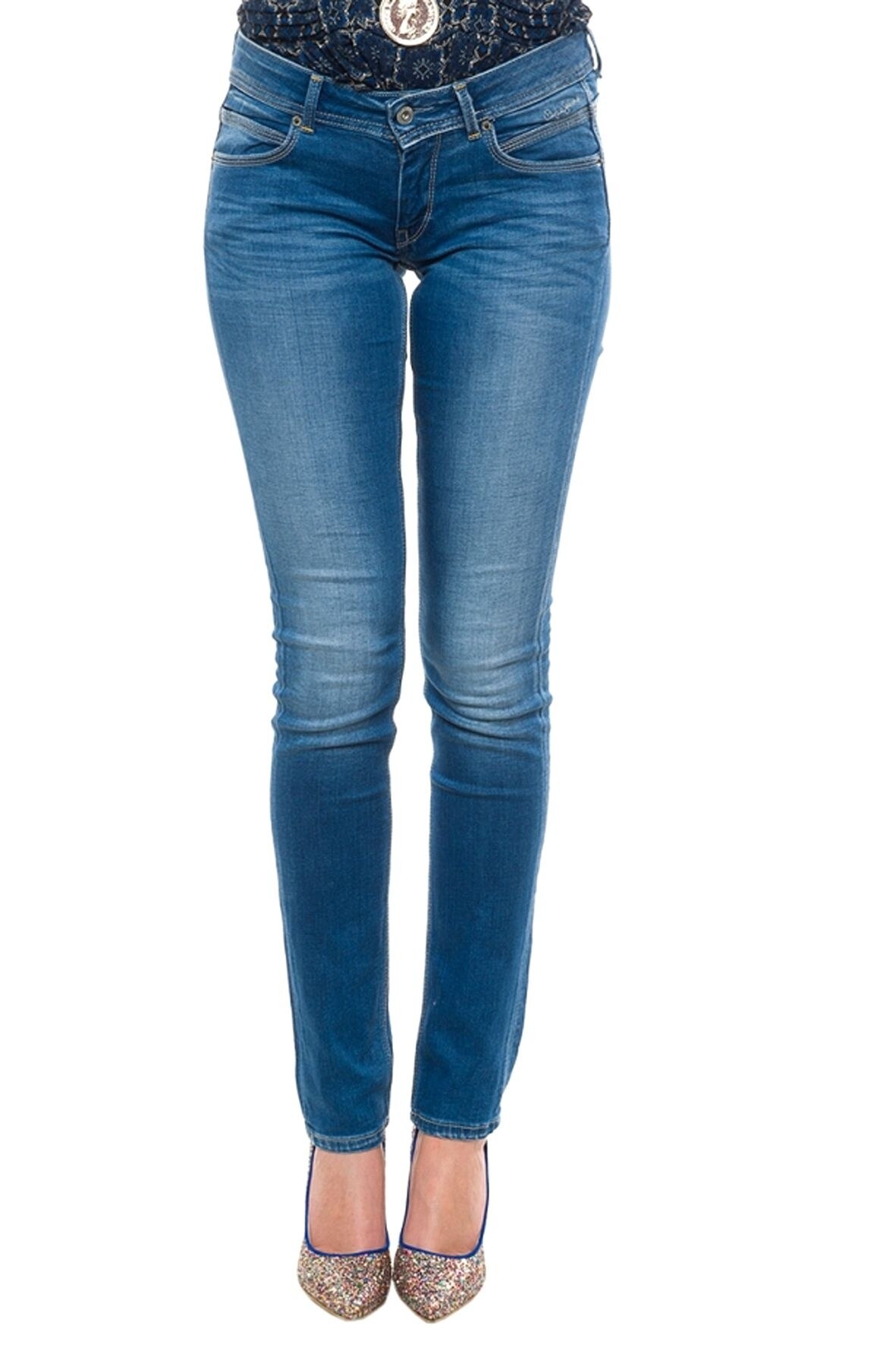 Blugi, Pepe Jeans, Albastru decolorat, W26-L32