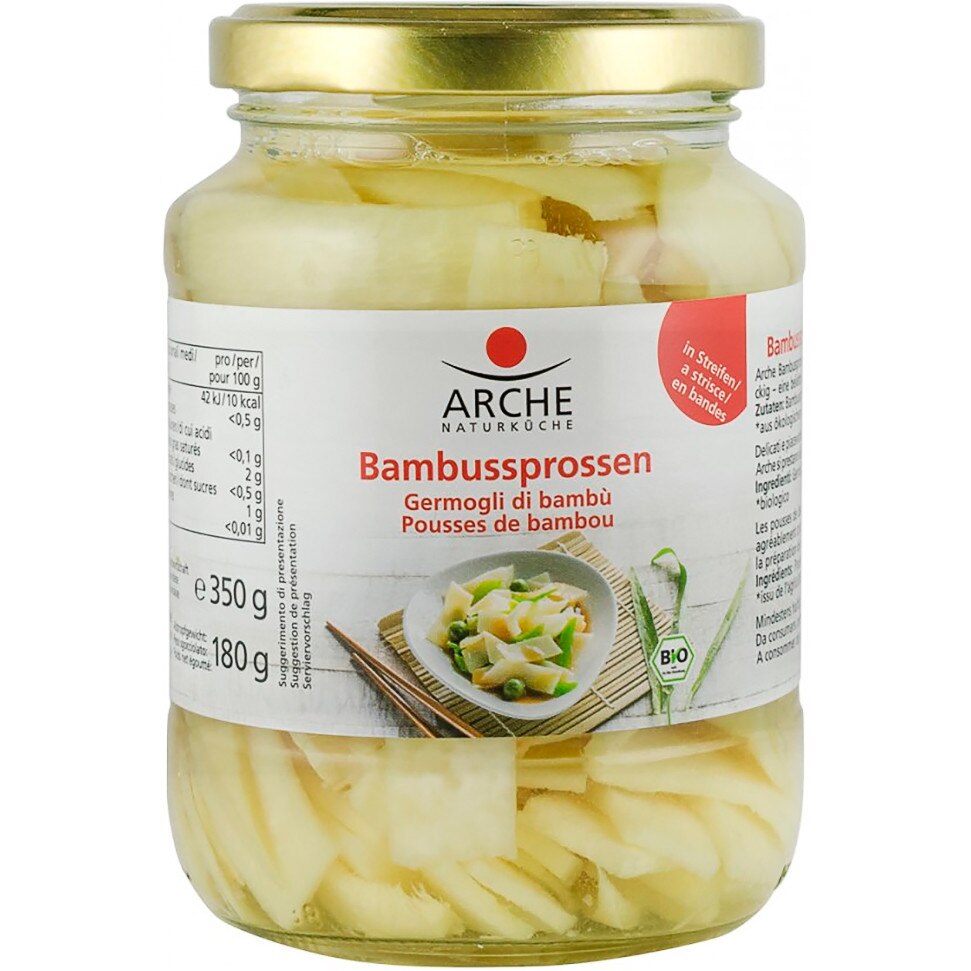 Felii de bambus bio in saramura, Arche 350 g