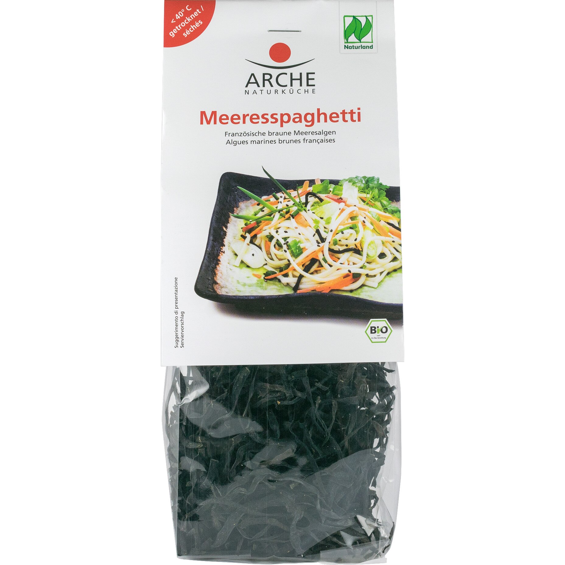 Spaghetti bio din alge marine, Arche 50 g