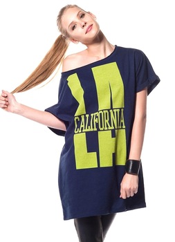 Bluza sport bluemarin cu imprimeu LA California BSL, S Bluza sport bluemarin cu imprimeu LA California BSL, S