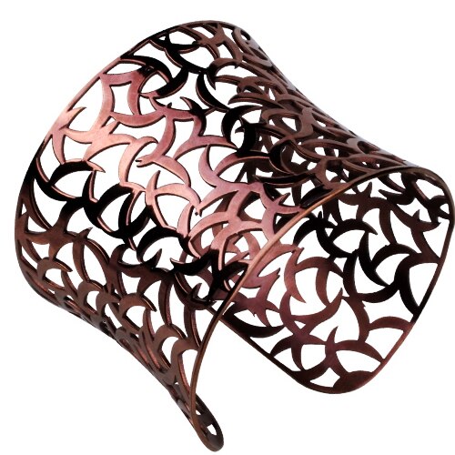 Bratara eleganta din otel inox cu semiluni - BeSpecial 1325, 17, Argintiu