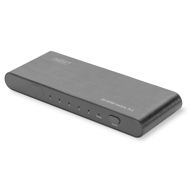 HDMI хъб Digitus, С 5 порта, Дистанционно управление