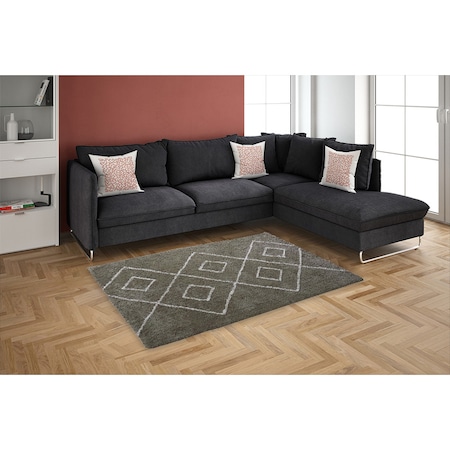 Covor Kring Meknes, 1200 gsm, 100% poliester, 160x230 cm, Maro