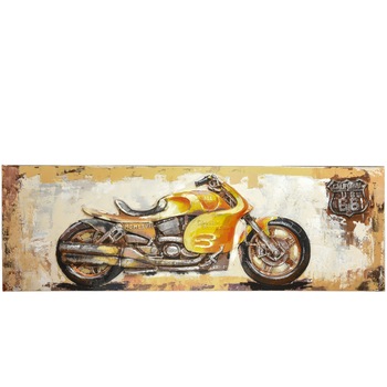 Tablou 3D Motocicleta 06, realizat manual, 150 x 50 cm Tablou 3D Motocicleta 06, realizat manual, 150 x 50 cm
