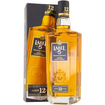 Whisky Label 5, Blended 12 YO, 40%, 0.7 L Whisky Label 5, Blended 12 YO, 40%, 0.7 L