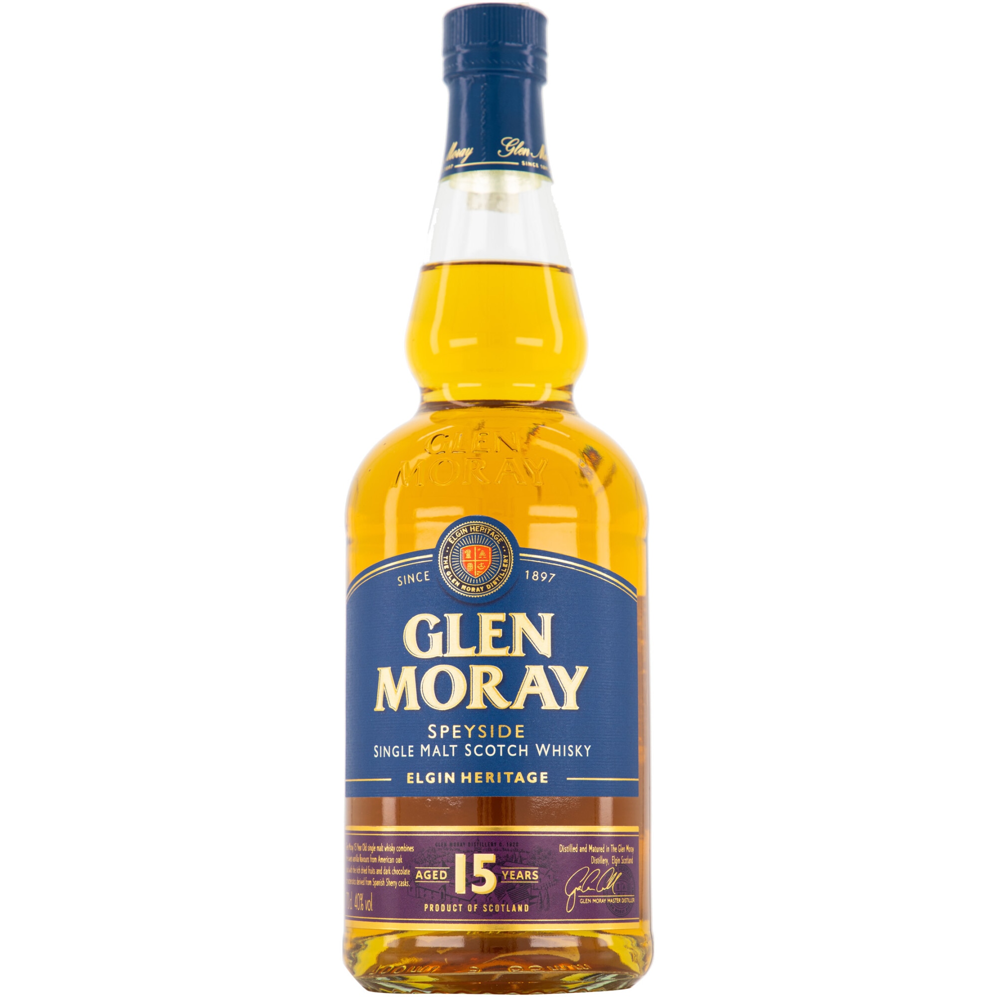 Whisky Glen Moray Single Malt 15 Yo, 40%, Scotland, 0.7l - eMAG.ro