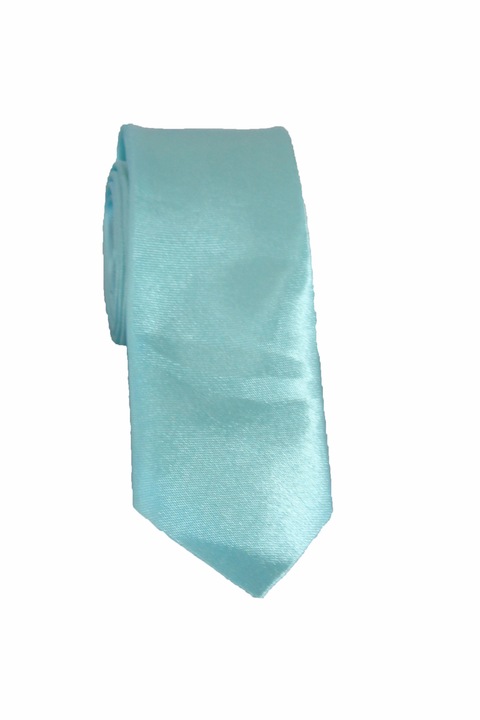 Cravata cu aspect matasos, ocean blue, 155 x 5 cm, Vivo