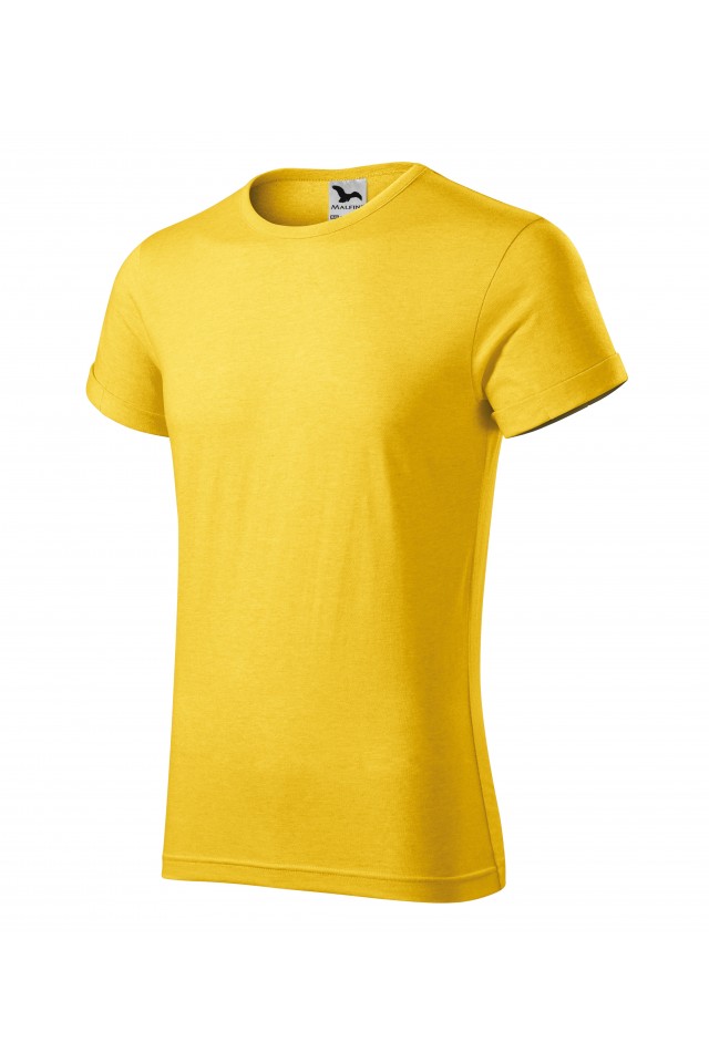 Tricou pentru barbati, Galben melanj, 163-M4, Multicolor