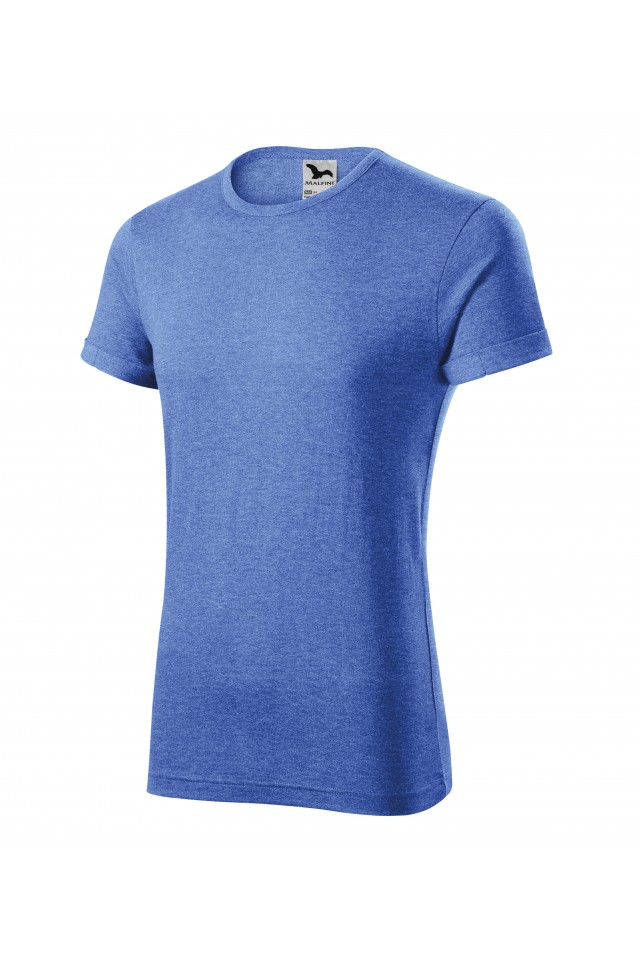 Tricou pentru barbati, Albastru melanj, 163-M5, Albastru