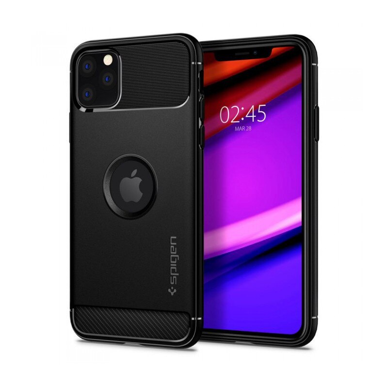 Husa Spigen Rugged Armor Iphone 11 Pro Max Matte Black
