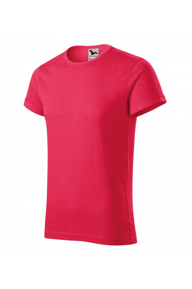 Tricou pentru barbati, Roşu melanj, 163-M7, Rosu
