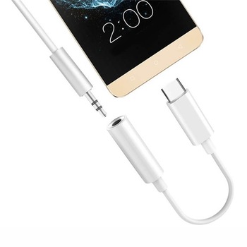 Cablu / AUX / Adaptor USB Type C la Jack 3.5 mm Mama, Alb Cablu / AUX / Adaptor USB Type C la Jack 3.5 mm Mama, Alb