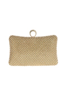 Antonia Moretti, Geanta minaudiere cu aplicatii din strasuri, Auriu Antonia Moretti, Geanta minaudiere cu aplicatii din strasuri, Auriu