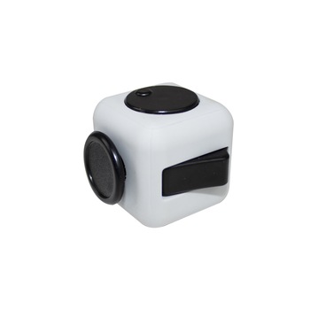 Cub rubik Moyu patrat alb cu detalii negre antistres , CP-61 Cub rubik Moyu patrat alb cu detalii negre antistres , CP-61