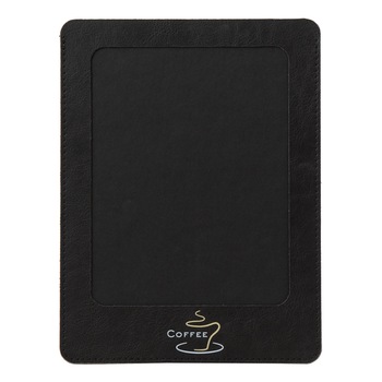 Mapa meniu cafenele A5+, LeatherLike, piele PU interior/exterior, lavabila, negru Mapa meniu cafenele A5+, LeatherLike, piele PU interior/exterior, lavabila, negru