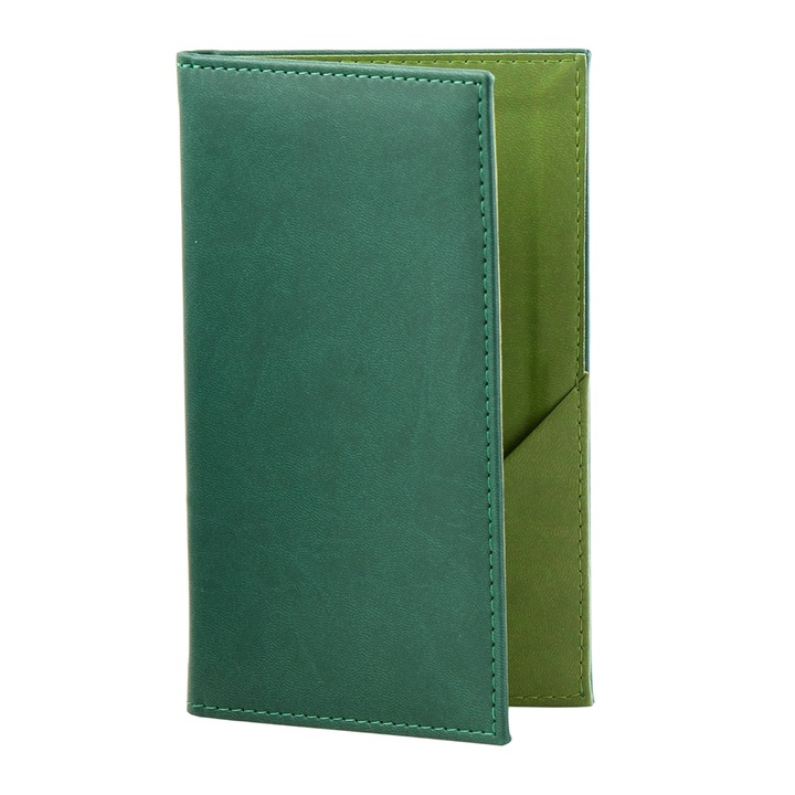 Unika Softleather Számlatartó, Mosható, PU bőr kívül/belül, Zöld