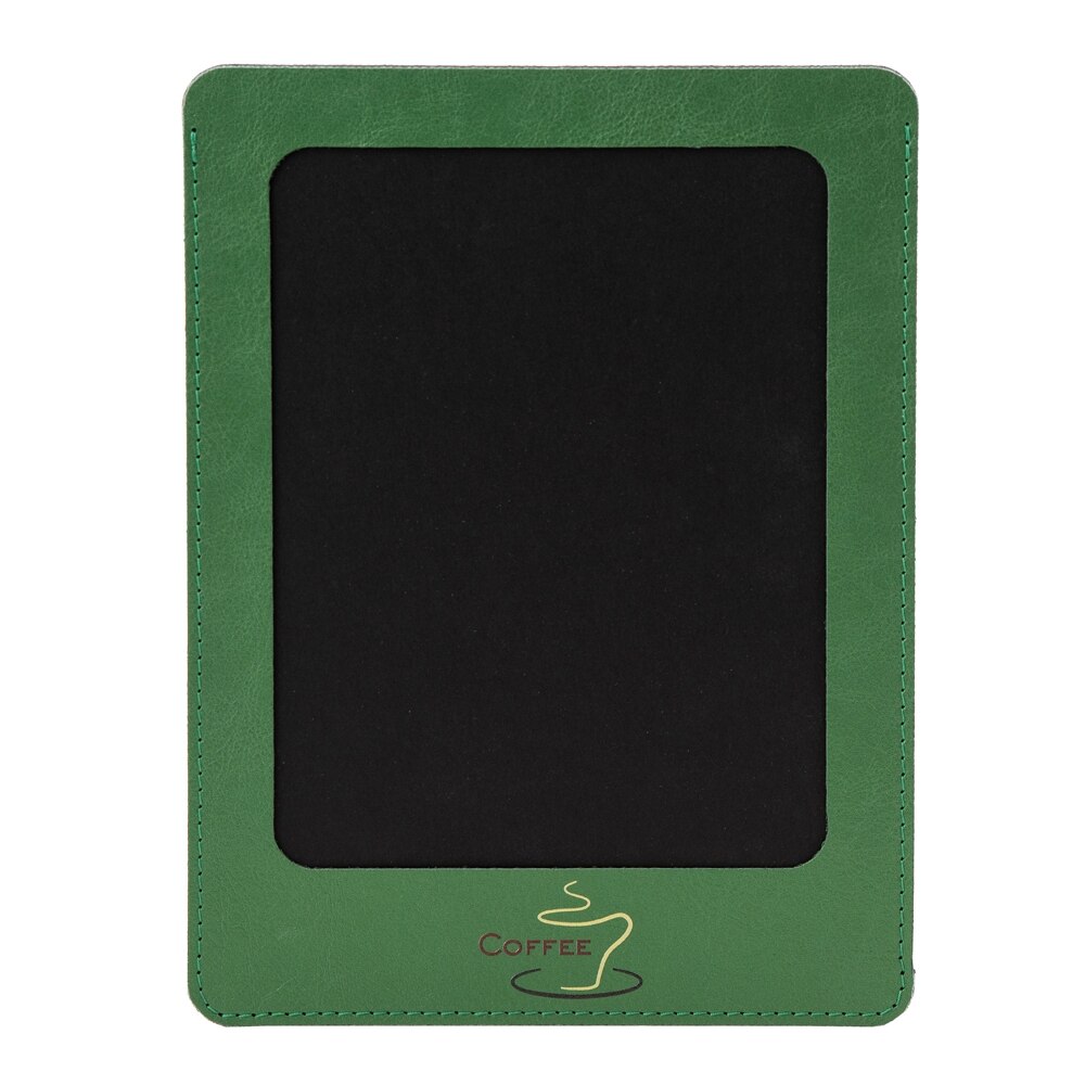 Mapa meniu cafenele A5+, LeatherLike, piele PU interior/exterior, lavabila, verde