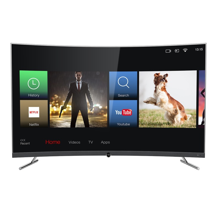 TCL 65DP676 Ívelt Smart LED Televízió, 164 cm, 4K Ultra HD, HDR