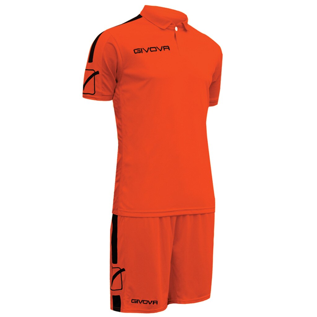 Echipament Givova Play, Orange Fluo / Negru