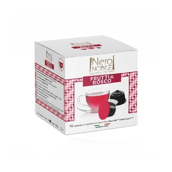 Capsule Ceai Fructe de Padure, Nero Nobile, 16 bucati Compatibile Dolce Gusto, 48 g Capsule Ceai Fructe de Padure, Nero Nobile, 16 bucati Compatibile Dolce Gusto, 48 g