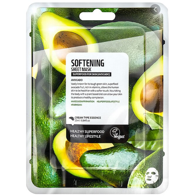 Маска SUPERFOOD FOR SKIN Avocado Softening sheet mask eMAG.bg