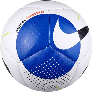 Minge fotbal Nike Futsal Maestro, alb/albastru, 4 Minge fotbal Nike Futsal Maestro, alb/albastru, 4