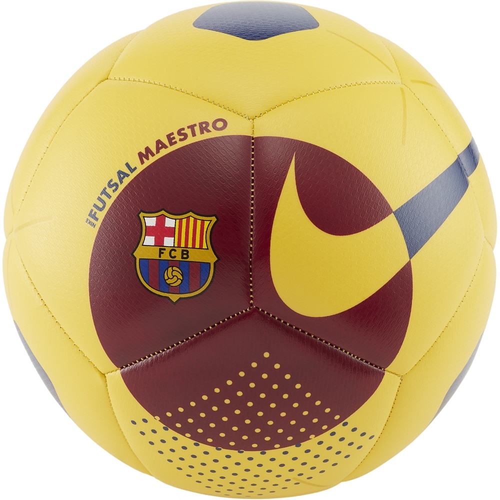 Minge fotbal Nike FC Barcelona Futsal Maestro, galben/visiniu, 4